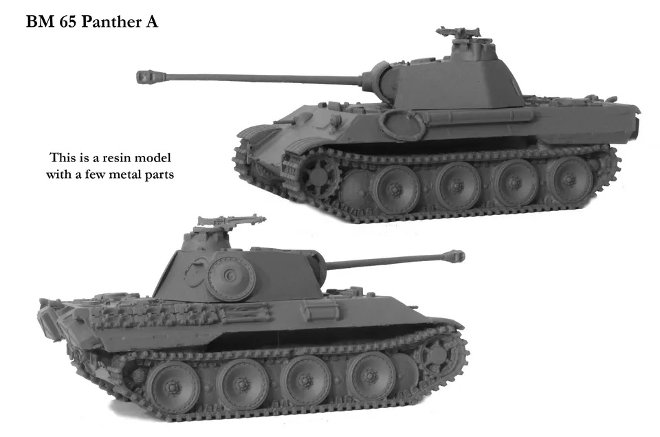 Perry Miniatures World War 2 BM 65 Panther A maquette char