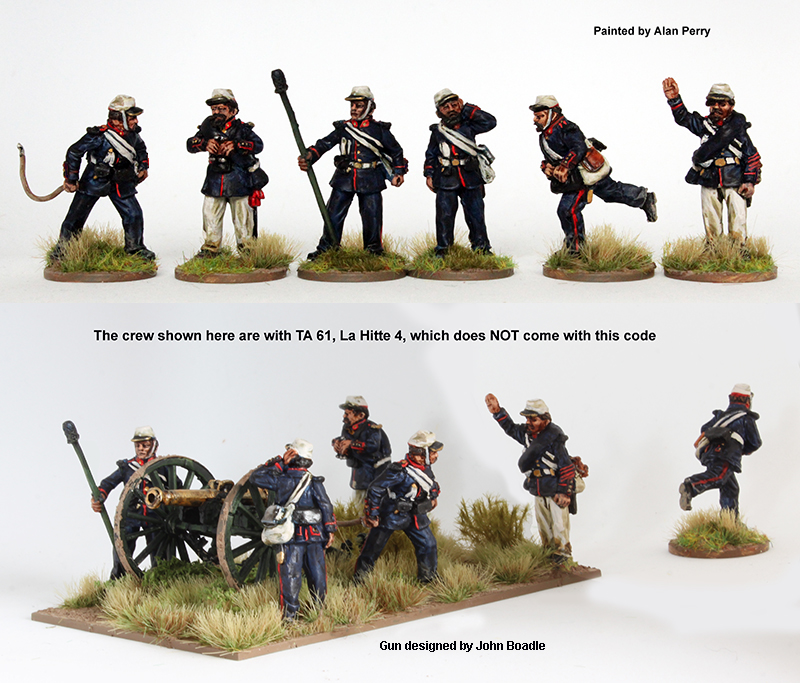 Perry Triple Alliance TA 59 artillerie brésilienne figurines servants