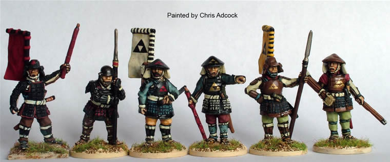 Perry Miniatures SAM4 figurines Ashigaru commandement