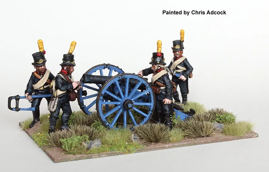 Perry Napoleonic SWED16 Artillerie à pied canon 6 livres