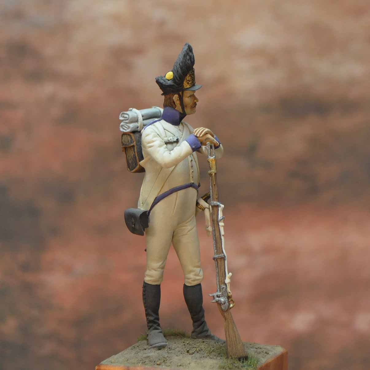 Art Girona Napoleonic Grenadier Autriche 1805 figurine 54 mm
