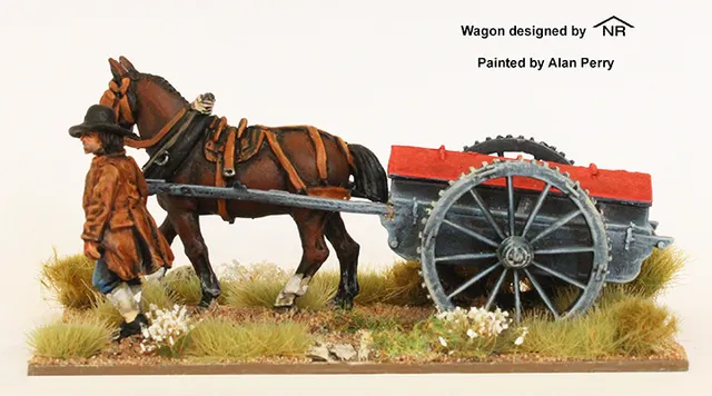 Perry AWI AW 194 Chariot munitions maquette 28mm 2 roues