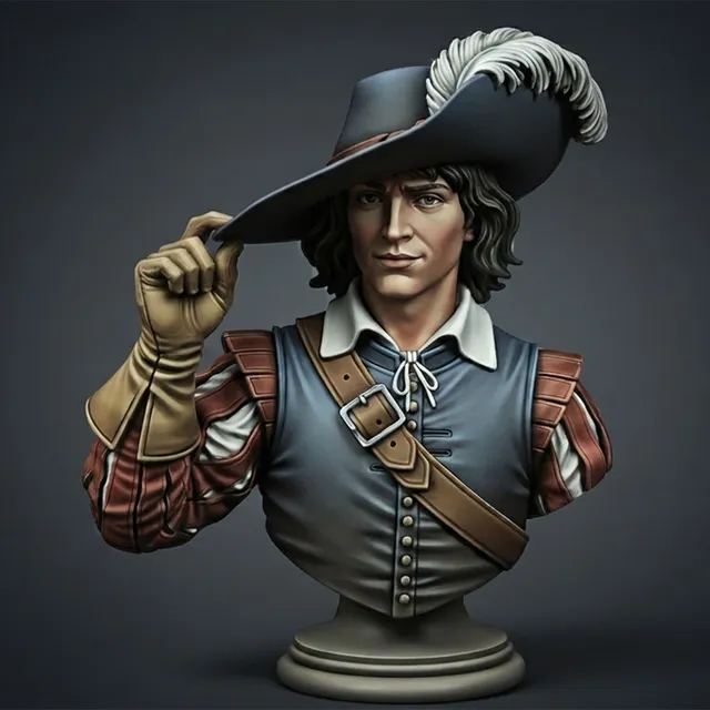 ART GIRONA Busts D’Artagnan buste mousquetaire XVIIe
