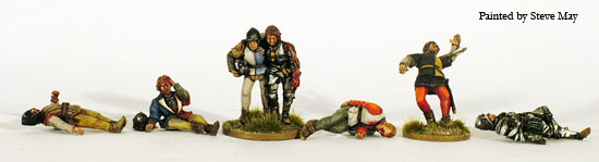 Perry Miniatures War of Roses WR32 figurine morts blessés