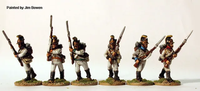 Perry Miniatures Napoleonic AN27 figurines fusiliers allemands casque