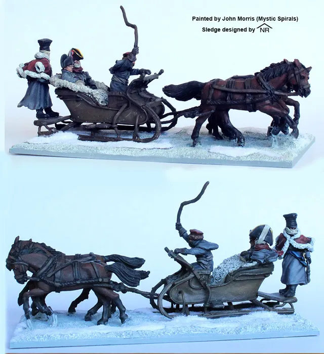 Perry Miniatures FN 192 traîneau Napoléon figurines 1812