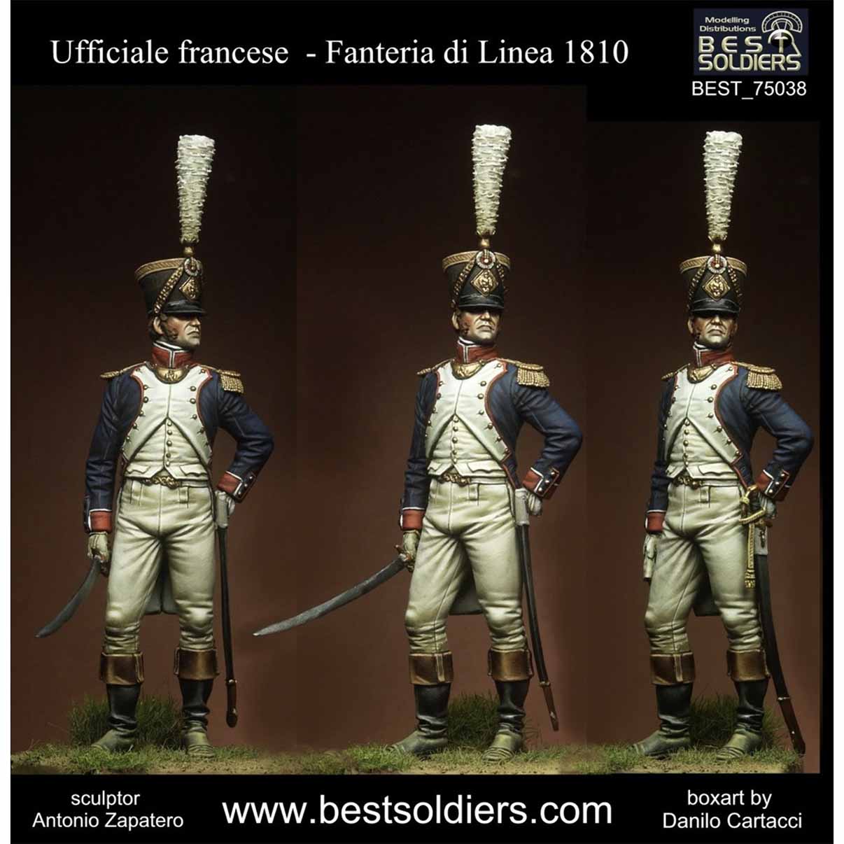 ART GIRONA Miniatures Officier infanterie 1810 figurine