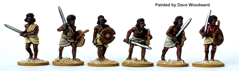 Perry Miniatures Sudan SA5 guerriers Beja épéistes figurine métal 28mm
