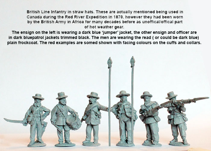 Perry BIF 25 infanterie commandement figurines 28mm