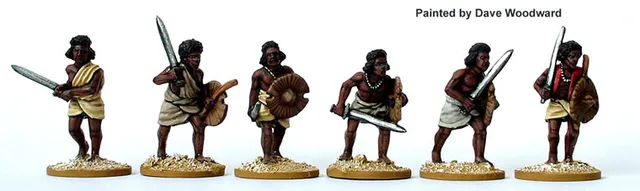 Perry Miniatures Sudan SA5 guerriers Beja épéistes figurine métal 28mm