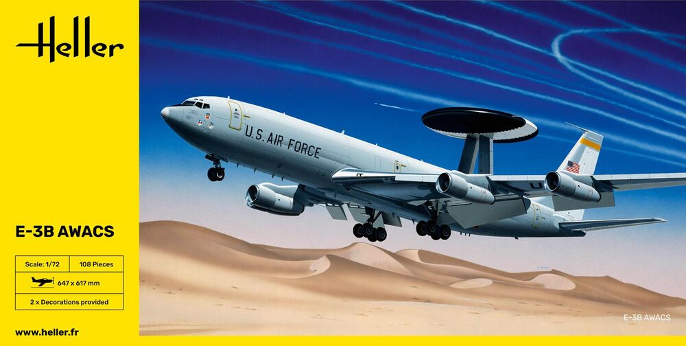 Heller Historical Collection E-3B Awacs maquette avion 1/72 radar