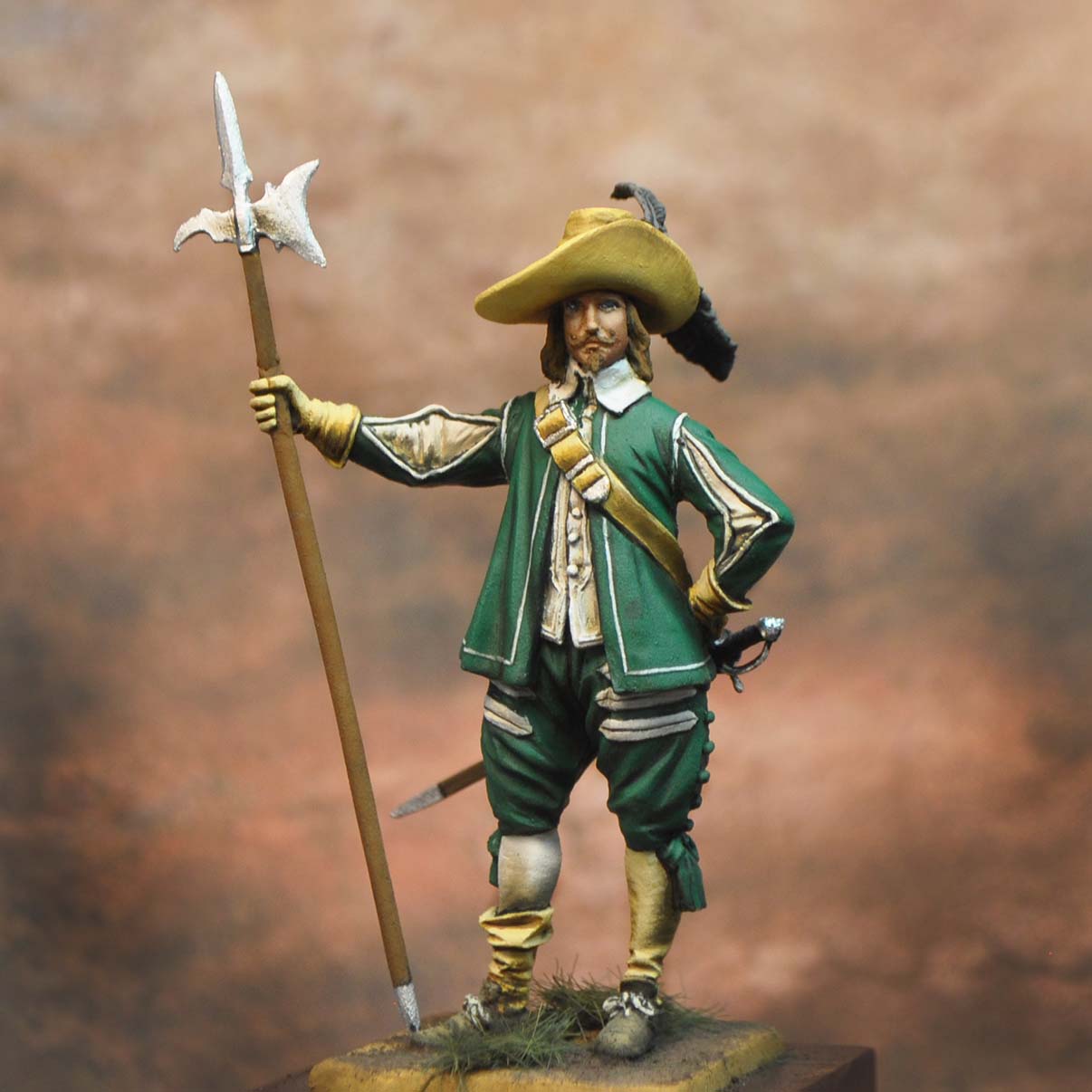 ART GIRONA General Serie Sous-officier Saxon figurine 1618-1648