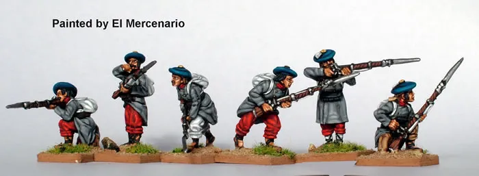 Perry Miniatures Carlist War CAT8 figurines fantassins capotes
