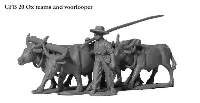 Perry Miniatures CFB 20 Attelage bœufs figurines 28mm wagon