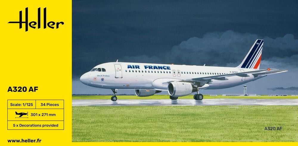 Heller Historical A320 AF Maquette Avion 1/125 Air France