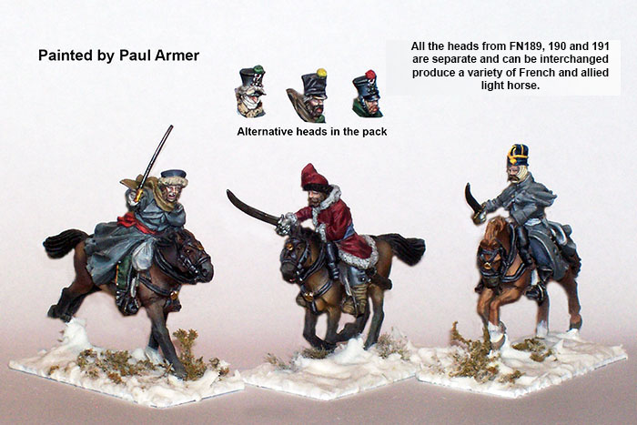 Perry Napoleonic FN 189 cavalerie légère retraite Moscou