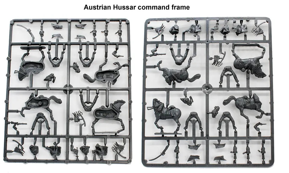 Perry B 77 Hussards Autrichiens accessoires commandement