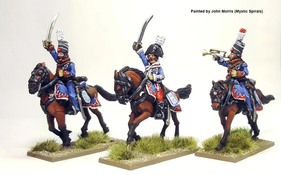 Perry Napoleonic EP34 hussards commandement figurines 28mm