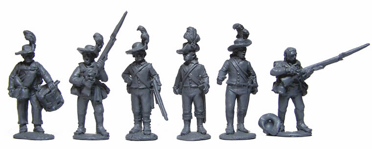 Perry AWI AW71 23rd Welch Fusiliers figurines 28mm debout