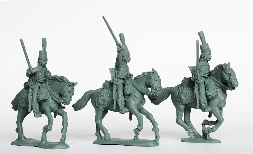 Perry Miniatures REVF 33 chasseurs figurines cheval mirliton