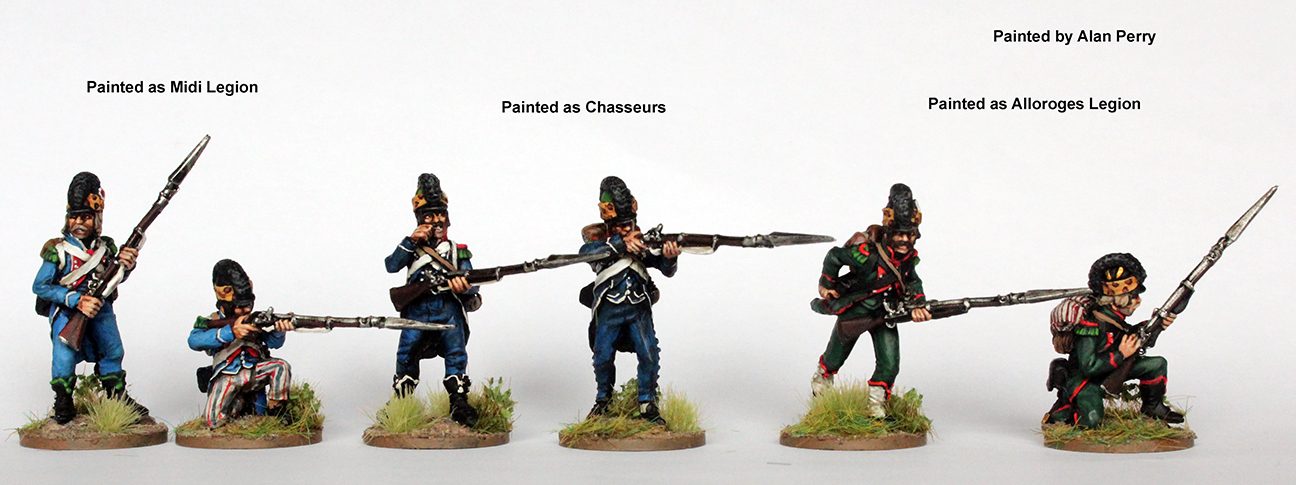 Perry Miniatures REVF 17 chasseurs figurines 28mm casque 1791