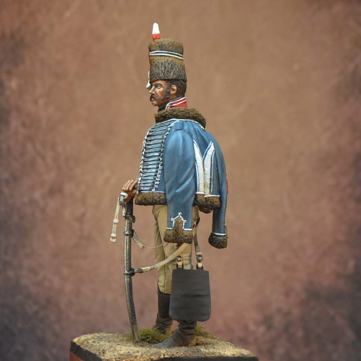 ART GIRONA 70mm Sergeant Major 15th Hussars figurine 1808