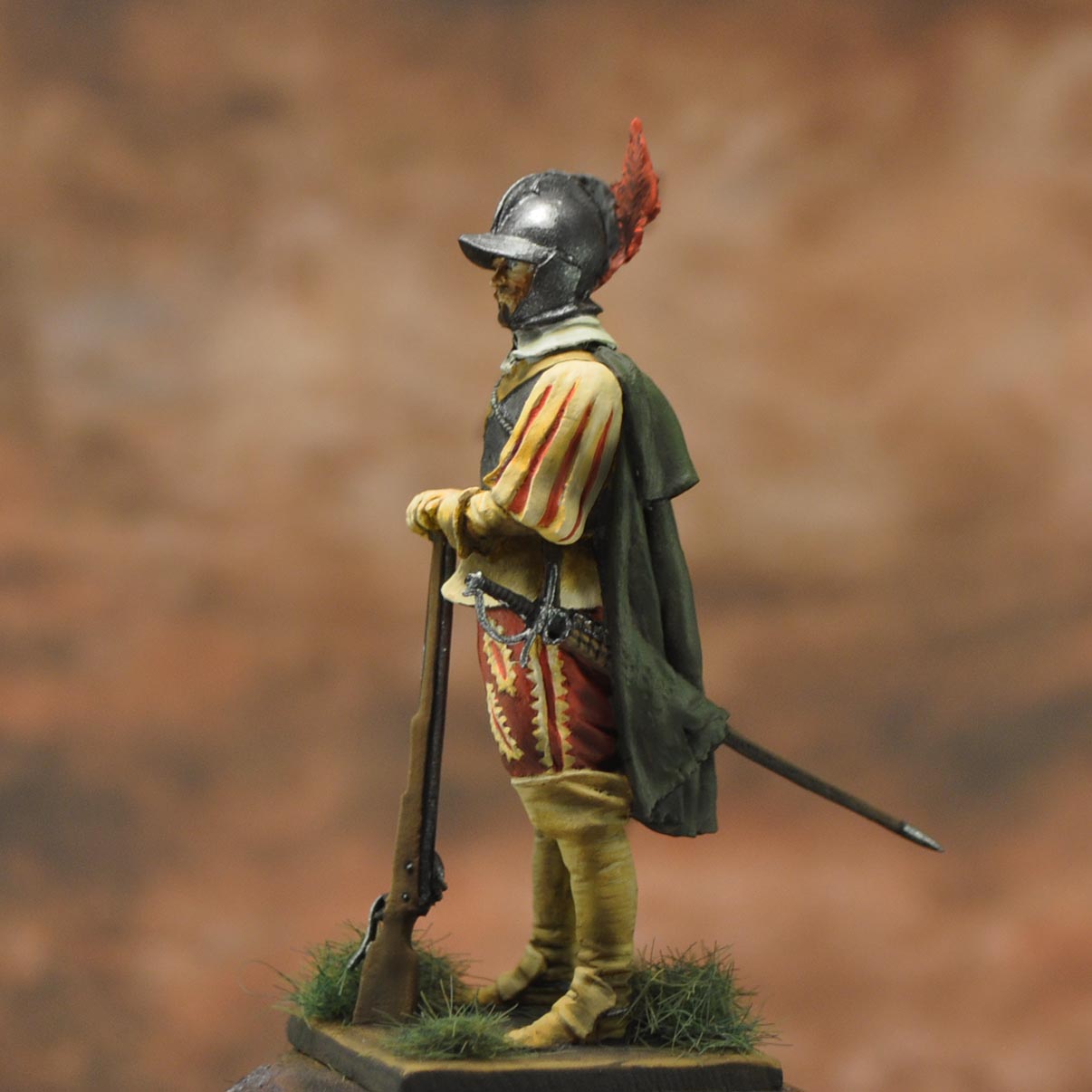 Art Girona General Arquebusier Wallon figurine 54mm 1618-1648