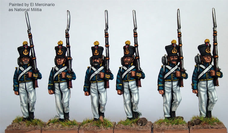 Perry Miniatures Carlist War ISA23 infanterie marche