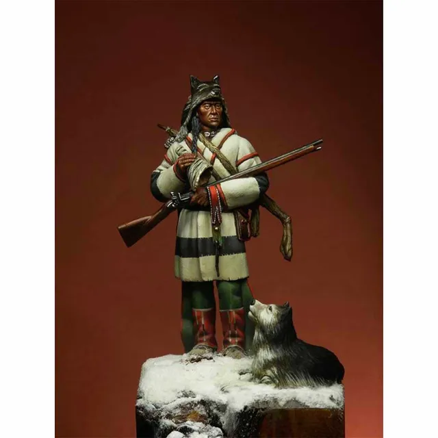 ART GIRONA Miniatures Moose Hunter figurine 54mm chasseur