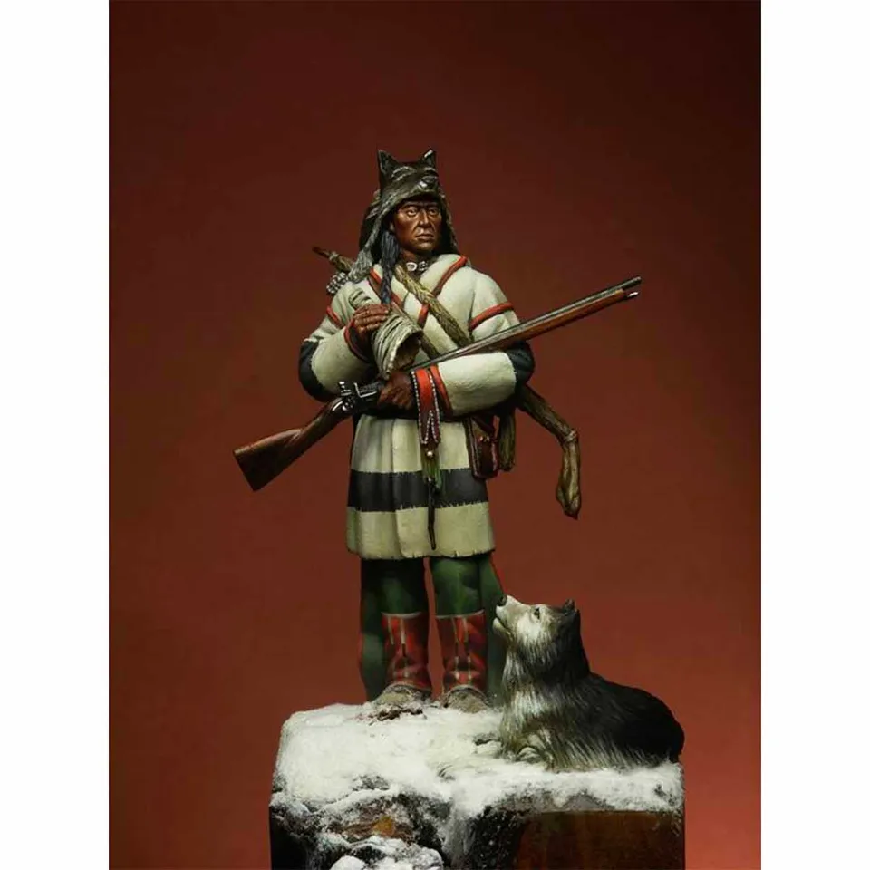 ART GIRONA Miniatures Moose Hunter figurine 54mm chasseur