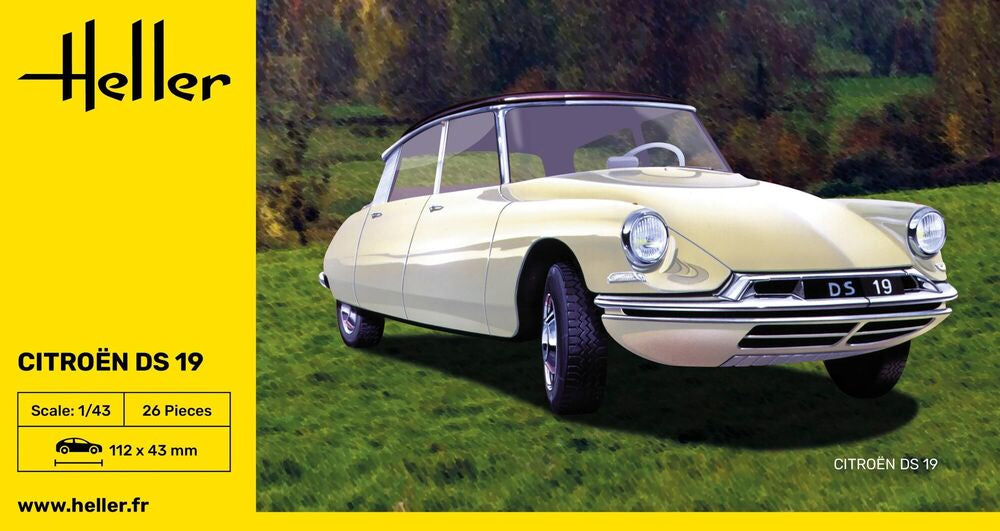 Heller Citroen DS 19 maquette voiture 1/43 classique