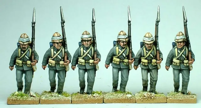 Perry Miniatures Victoria's Little Wars SB6 Infantry marching figurines 28mm