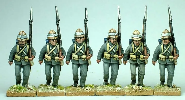 Perry Miniatures Victoria's Little Wars SB6 Infantry marching figurines 28mm