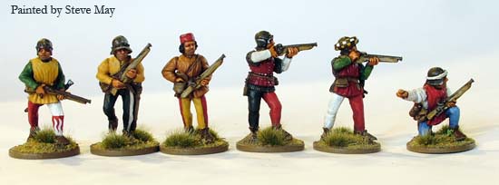 Perry Miniatures European Armies EA 21 figurines arquebusiers italiens