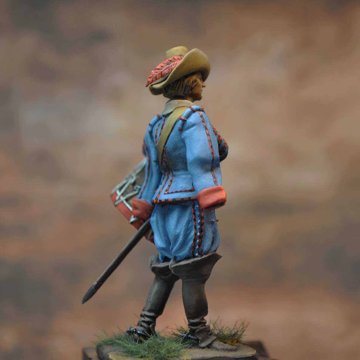 Art Girona General Serie Tambour Dragons Saxons 54 mm