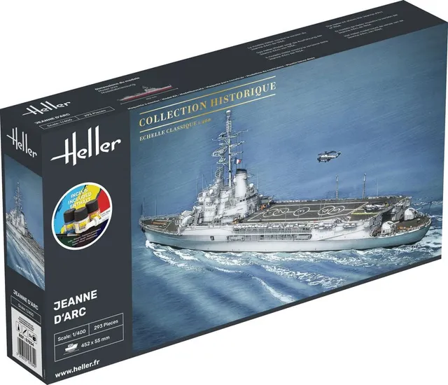 Heller Starter Kit Jeanne d'Arc 1/400 maquette bateau complet