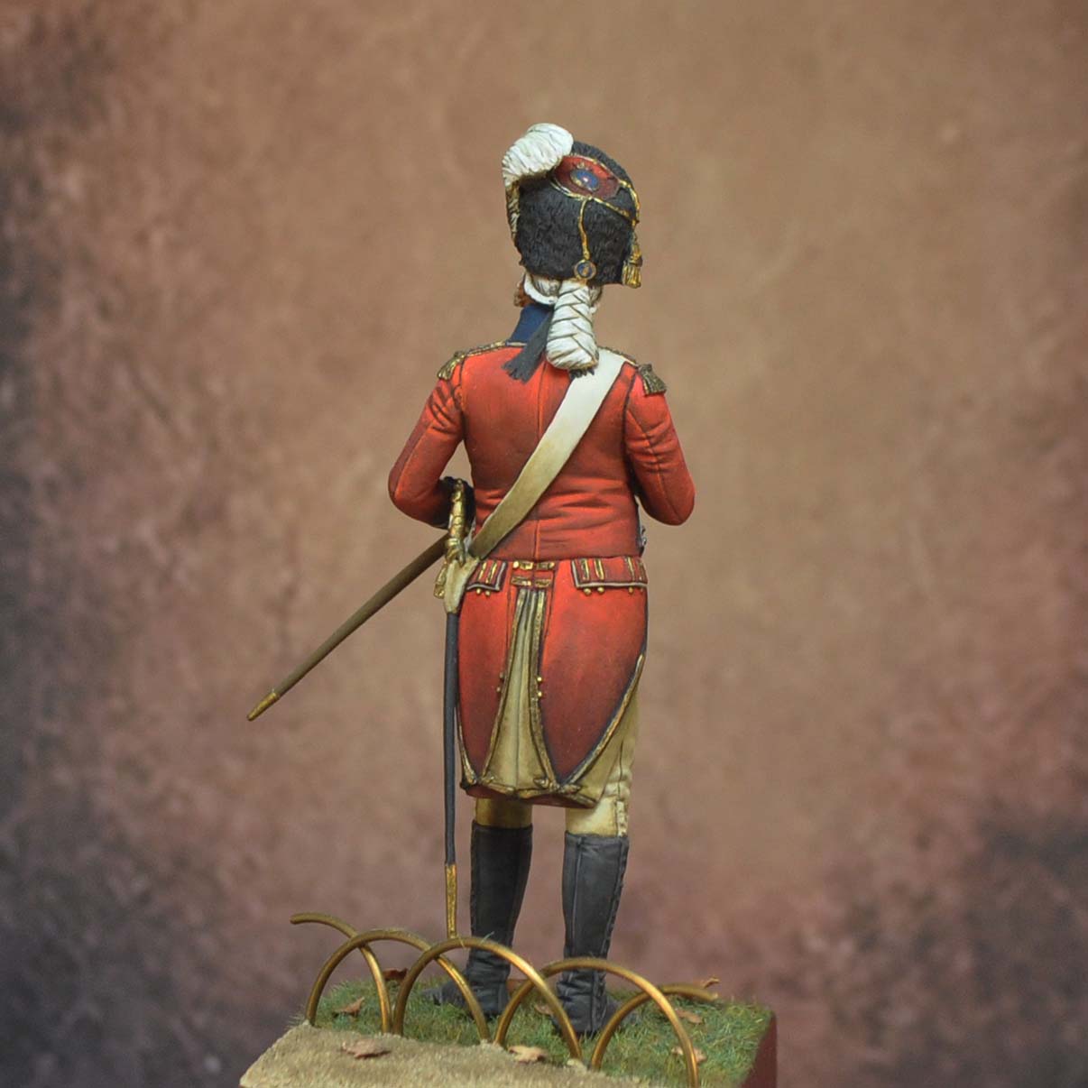 Art Girona 70mm Officier 7th Foot figurine Royal Fusiliers 1789
