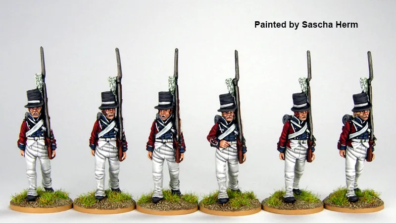 Perry Miniatures Napoleonic DAN 2 mousquetaires figurines marche