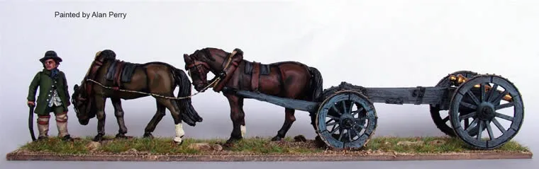 Perry AWI AW128 avant-train 2 chevaux canon 6 livres 28mm