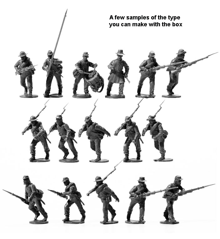 Perry Miniatures ACW80 Infanterie Confédérée boîte 28mm