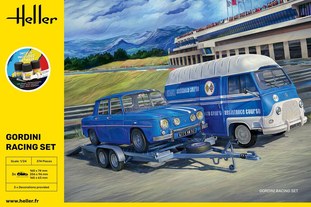 Heller Starter Gordini Racing Set Maquette Voiture 1/24 kit complet