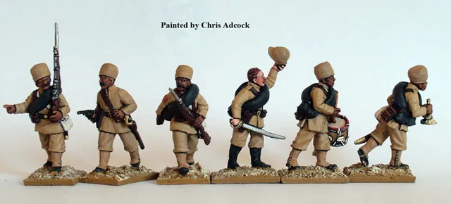 Perry Miniatures SB71 figurines commandement infanterie Bengal 28mm