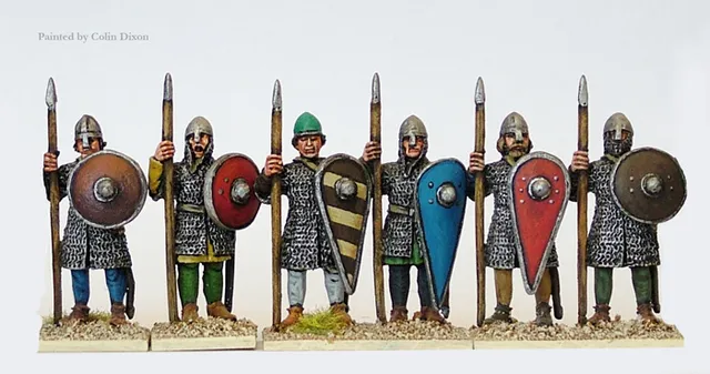 Perry Crusades CU18 Lanciers en cotte de mailles debout 28mm