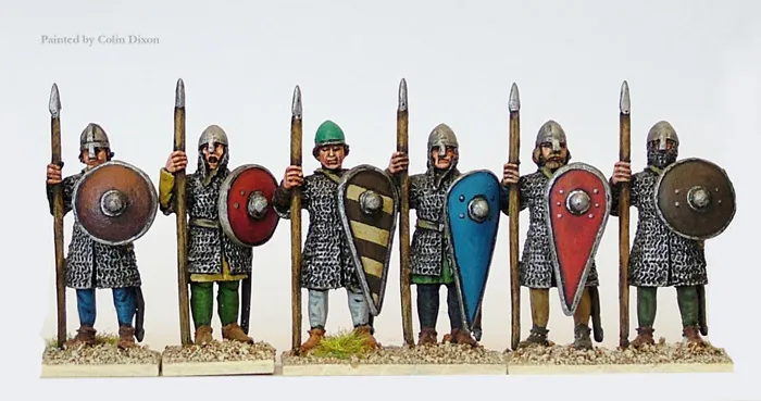 Perry Crusades CU18 Lanciers en cotte de mailles debout 28mm