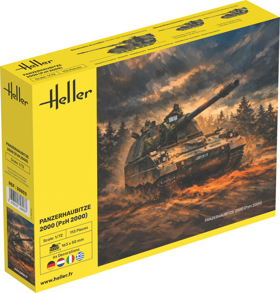 Heller Historical Collection Panzerhaubitze 2000 maquette char 1/72