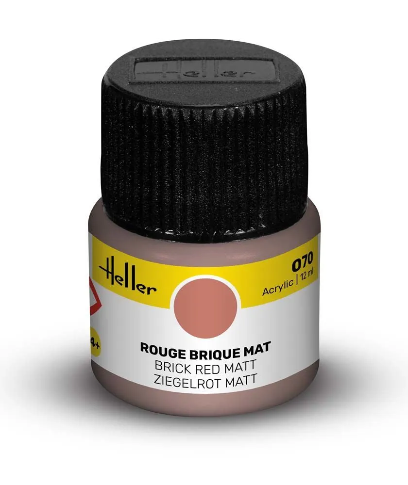 Heller Historical Collection peinture acrylique 070 rouge brique mat