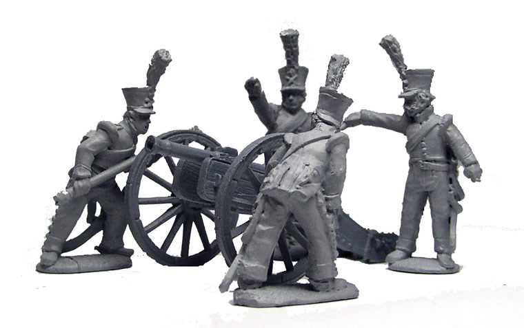 Perry Miniatures DB21 artillerie canon 6 pounder avec servants