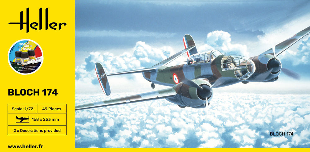 Heller Starter Kit Bloch 174 1/72 maquette avion complète
