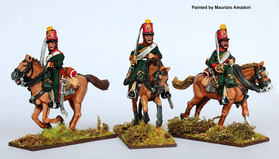Perry Napoleonic FN222 éclaireurs cavalerie figurines galop