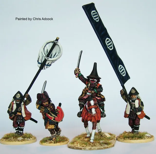 Perry Samurai SAM66 commandant monté figurine 28mm